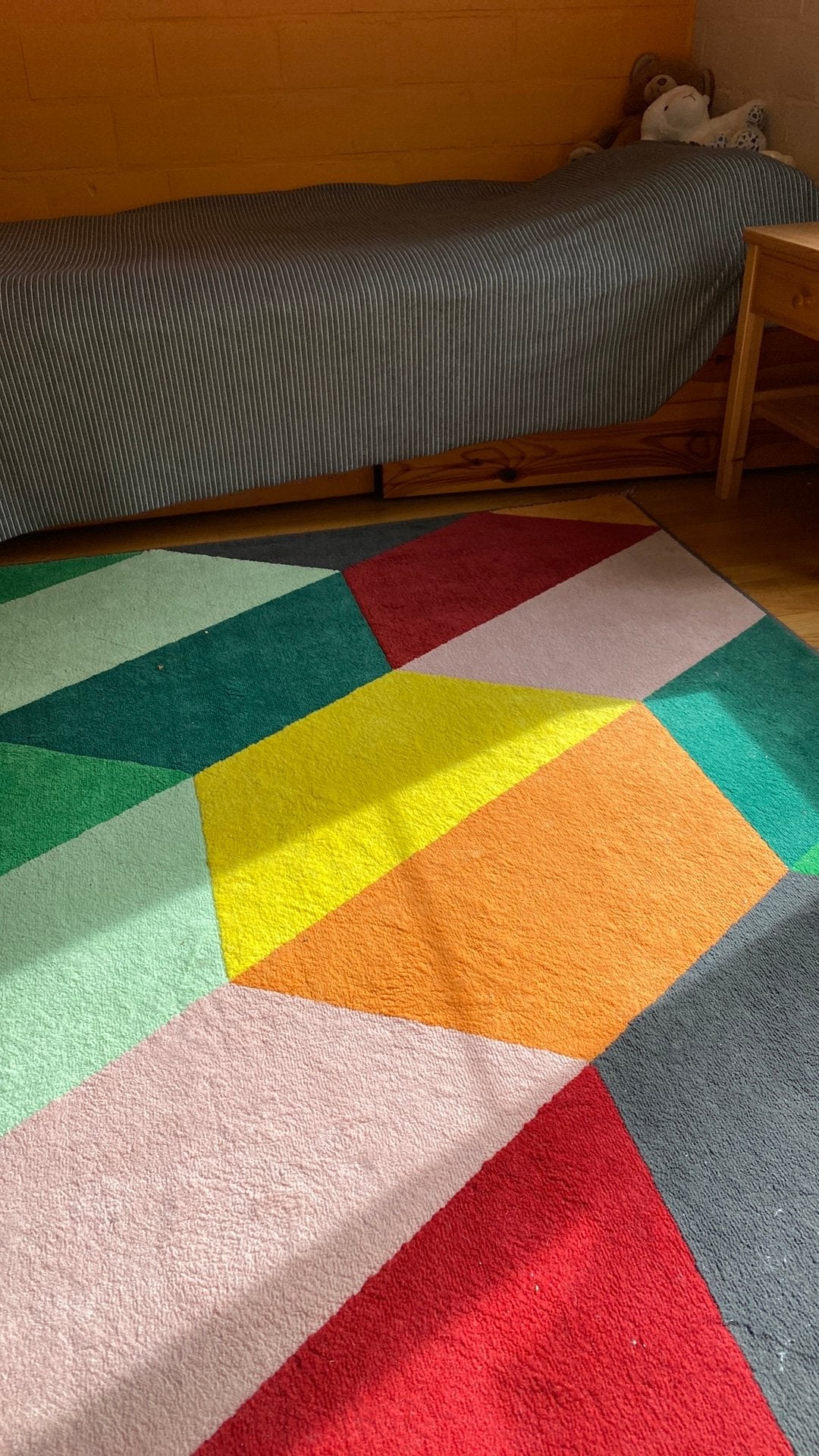 veelkleurige tapijt,, Ophalen, 100 tot 150 cm, Zo goed als nieuw, 150 tot 200 cm
