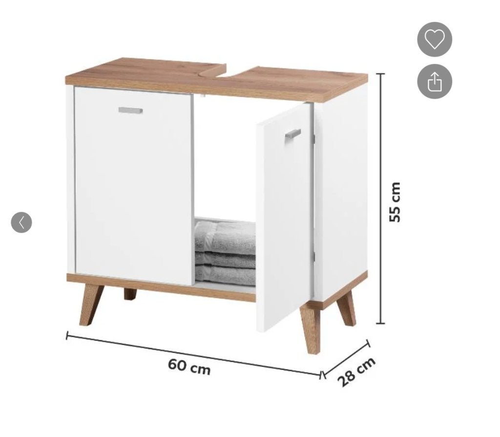 badkamerkast, Huis en Inrichting, Ophalen, 50 tot 100 cm, Zo goed als nieuw, Minder dan 100 cm