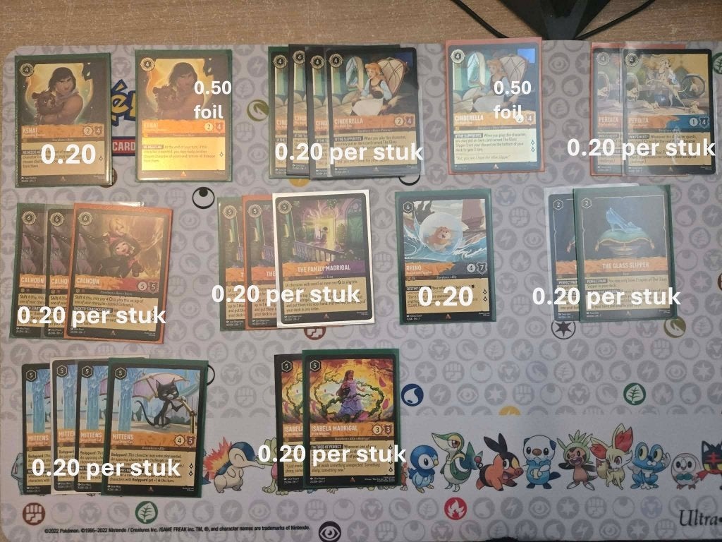 Disney Lorcana - Rares - Set 7, Enlèvement, Comme neuf, Plusieurs cartes, Foil