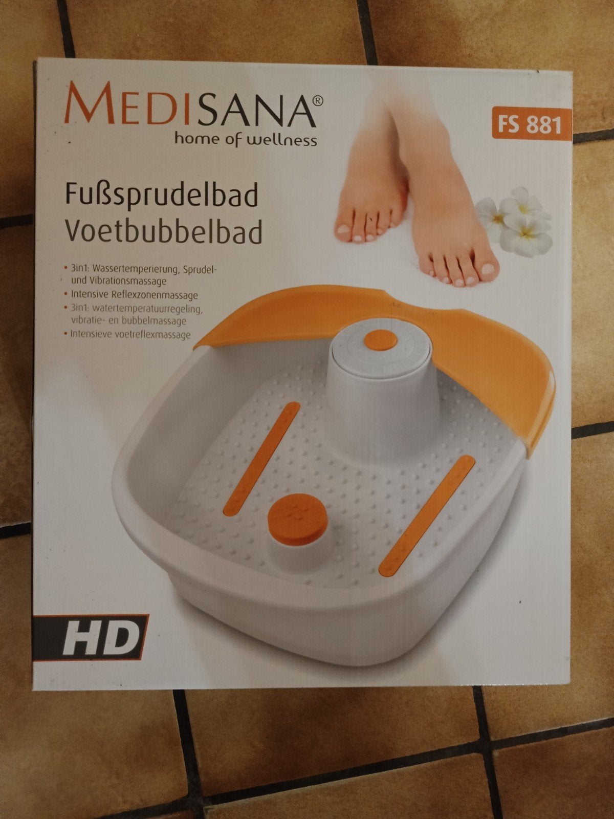 Bain de pieds massant et bouillonnant Medisana FS 881, Sports & Fitness, Enlèvement, Neuf, Appareil