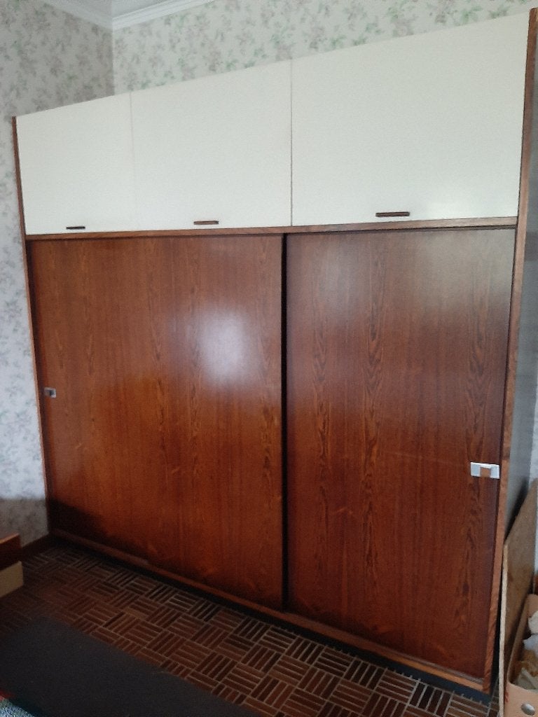Kleerkast Vintage, Ophalen, Met deur(en), Gebruikt, 200 cm of meer