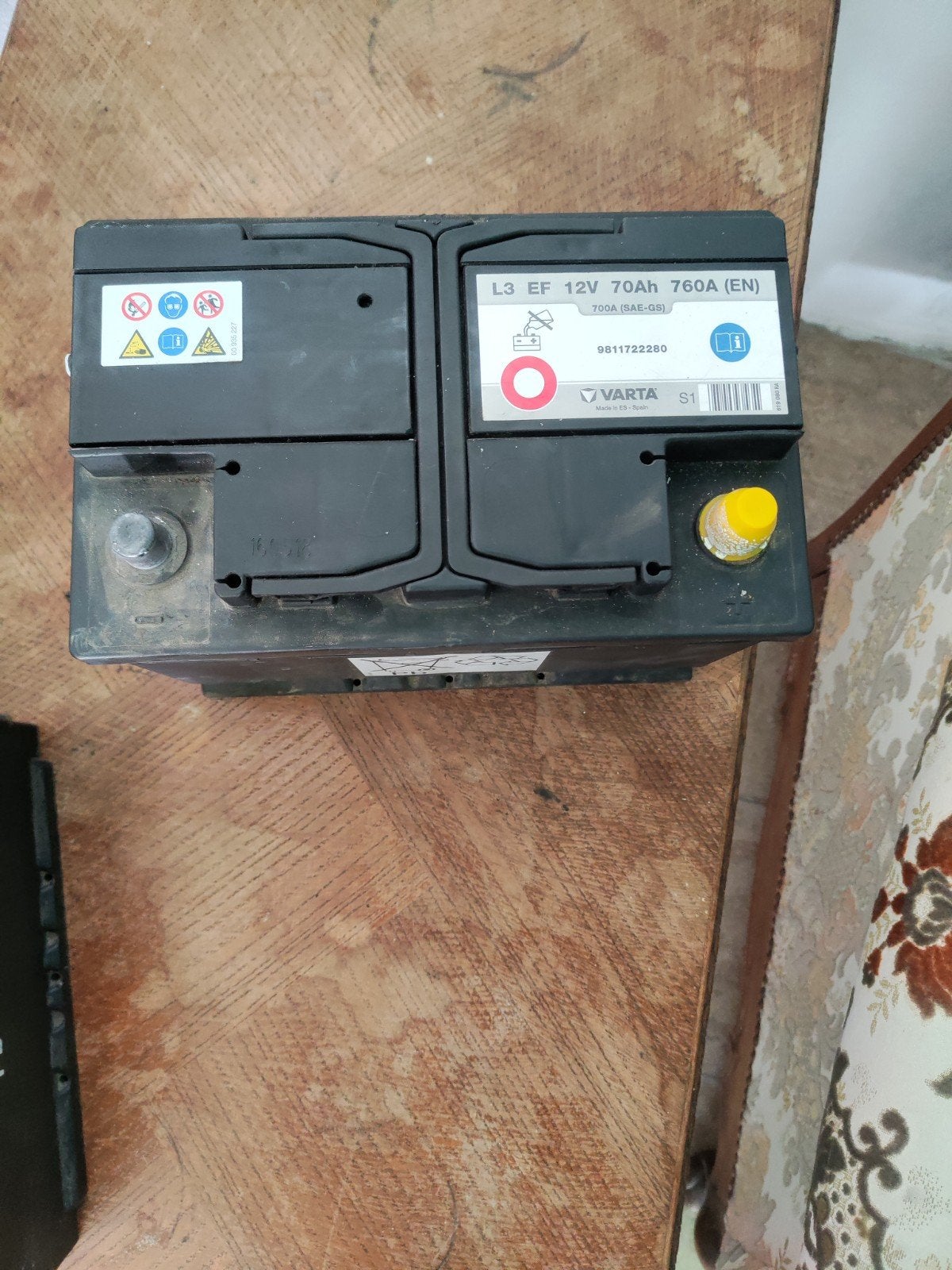 auto batterij 12v 70ah 760A, Gebruikt