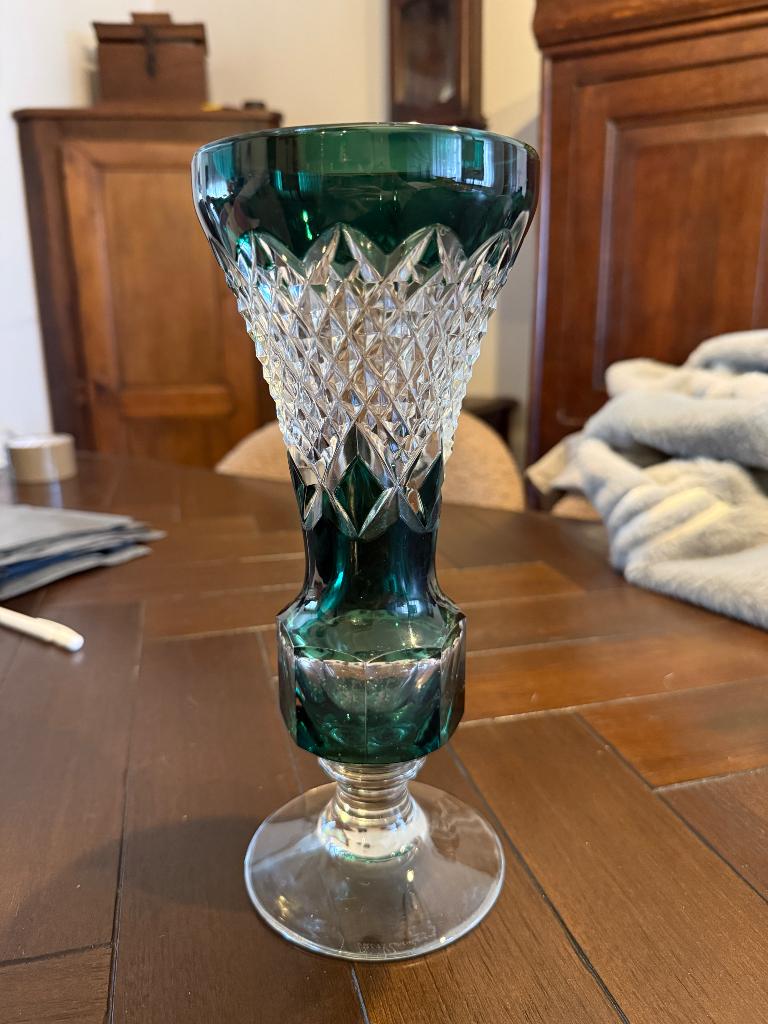 Vase en cristal du Val St Lambert, Antiek en Kunst, Ophalen of Verzenden