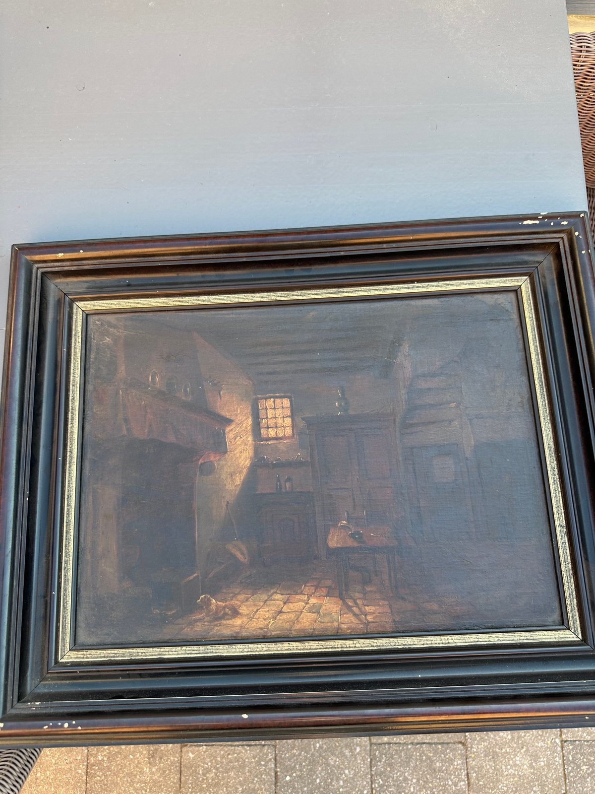 Zeer mooie oude schilderij, Enlèvement