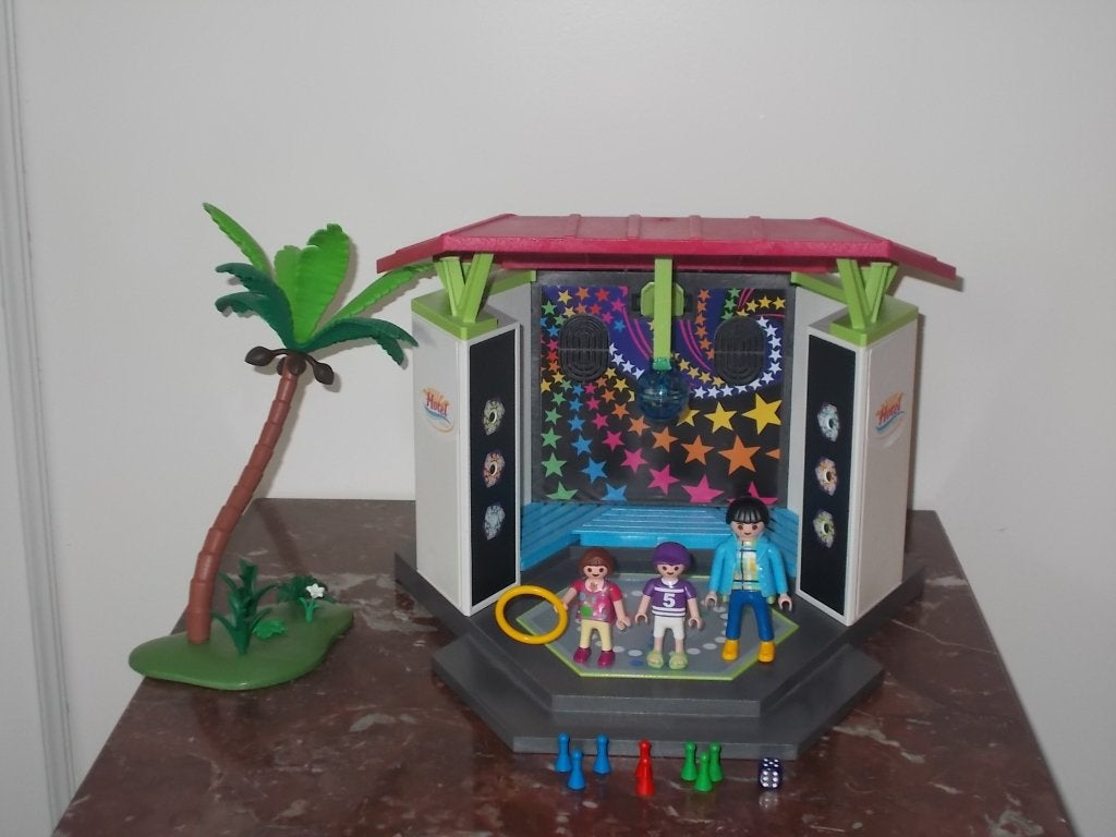 Playmobil discofeestje op vakantie - met licht en geluid, Ophalen of Verzenden, Zo goed als nieuw, Complete set, Overige typen