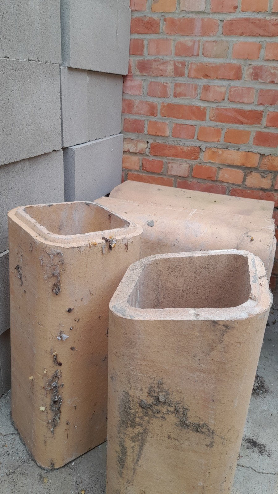 Schouwpotten 20x20, Doe-het-zelf en Bouw, Ophalen, Gebruikt