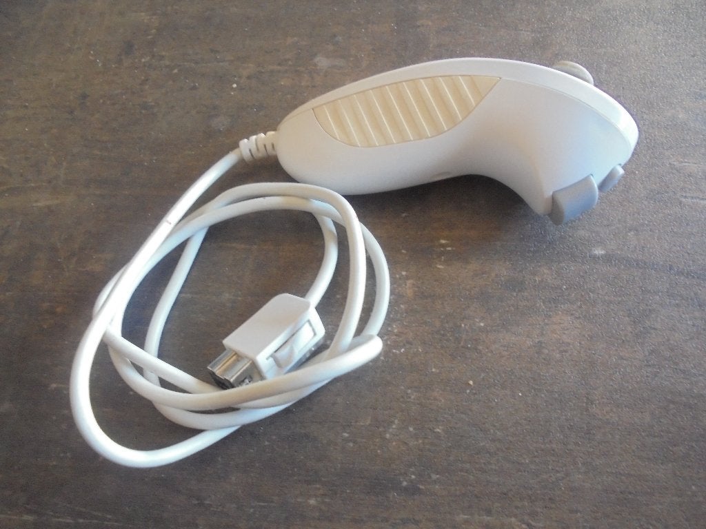 White Nunchuck voor Wii (zie foto's), Games en Spelcomputers, Games | Nintendo Wii, Gebruikt, Overige genres, 1 speler, Ophalen of Verzenden