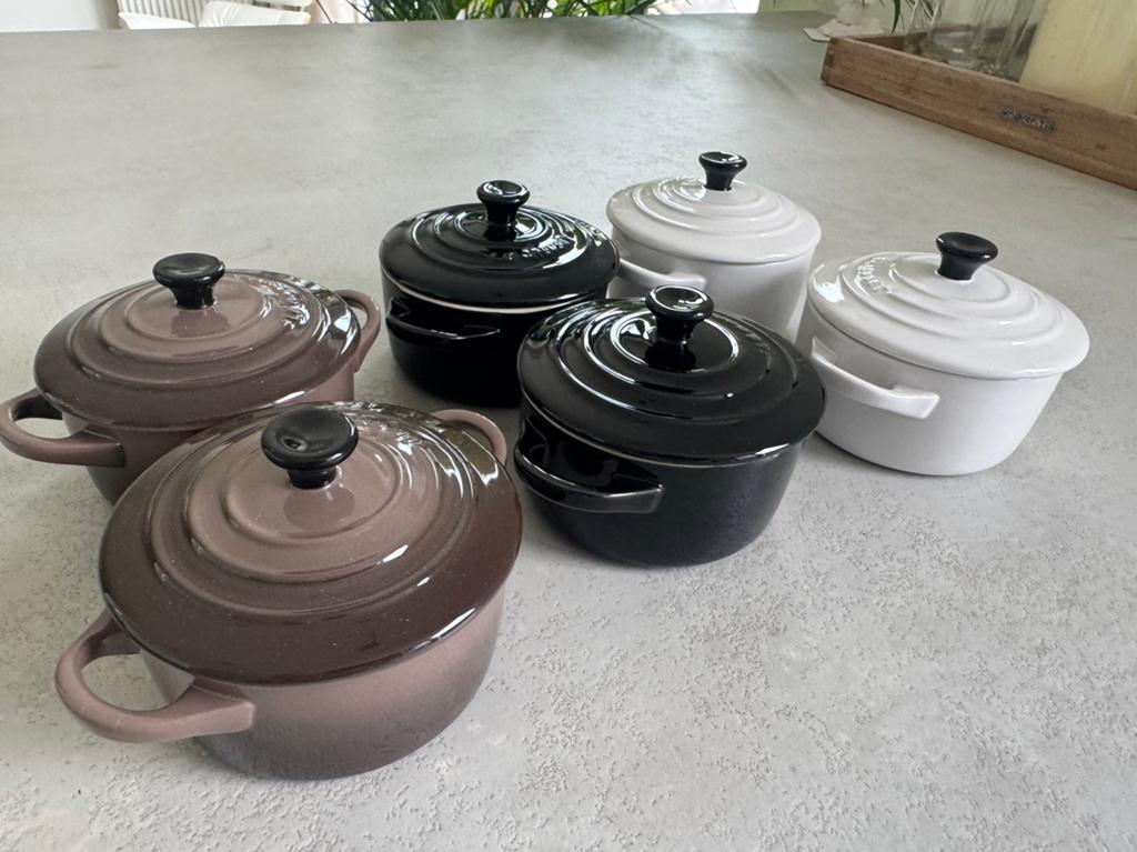 Creuset mini potjes, Ophalen, Zo goed als nieuw