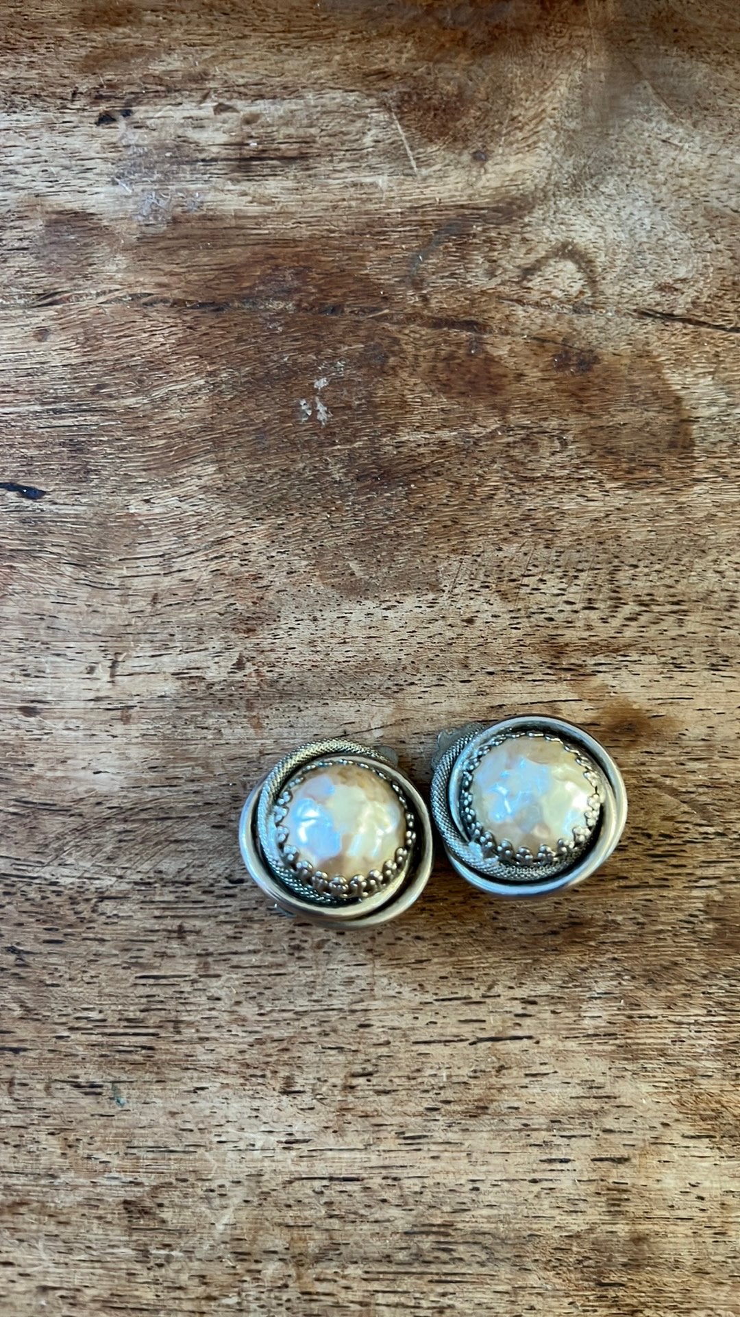 Vintage zilverkleurige oorbellen, Handtassen en Accessoires, Oorbellen, Ophalen, Zo goed als nieuw
