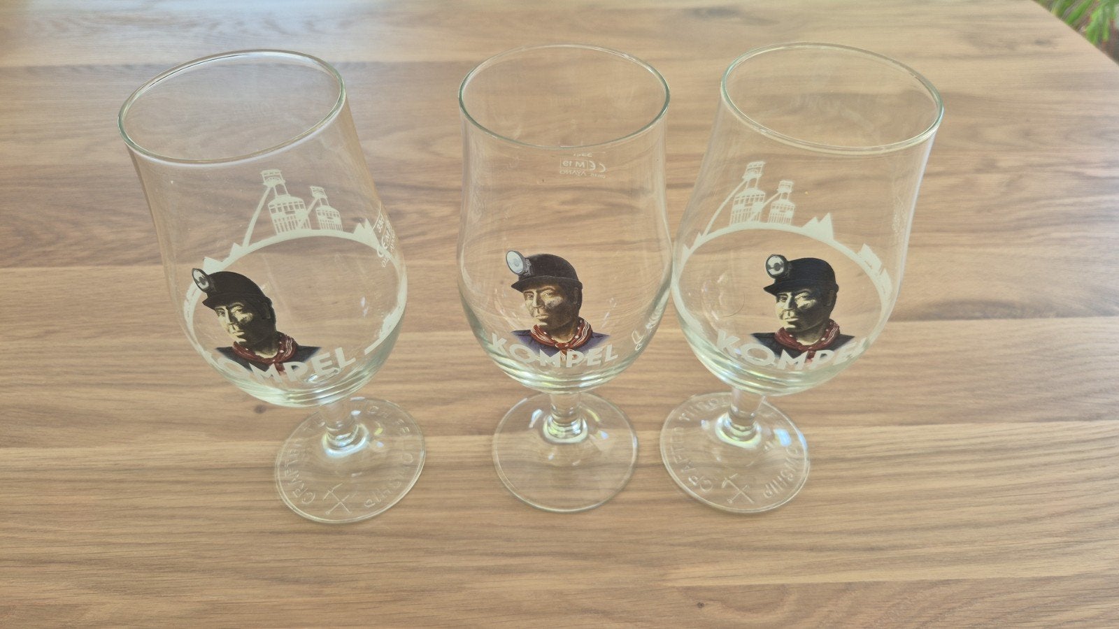 3 kompel glazen, Ophalen of Verzenden