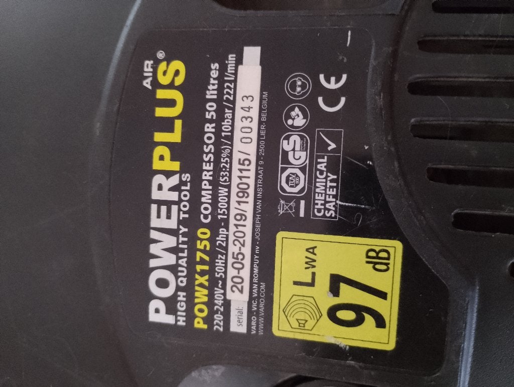 Compressor, Doe-het-zelf en Bouw, Ophalen, Zo goed als nieuw, 200 tot 400 liter/min, Mobiel