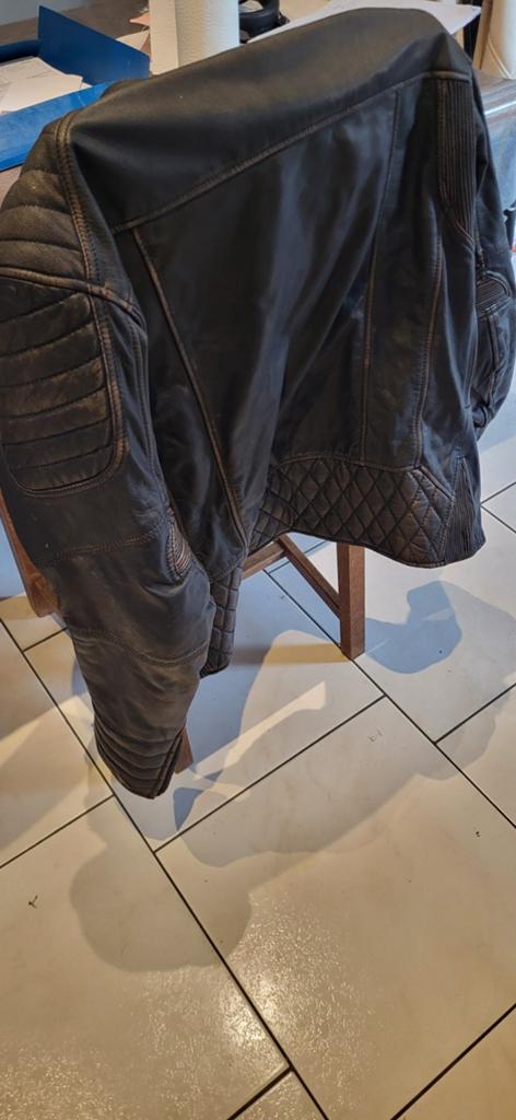 Veste moto cuir taille L, Motoren, Ophalen, Jas | leer, MODEKA