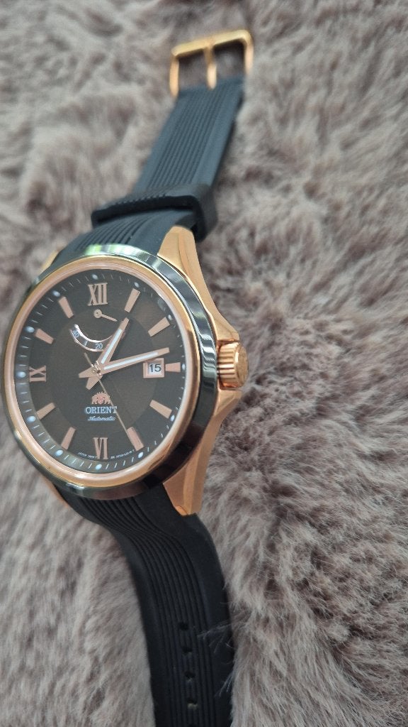Nieuw Horloge "Orient" automatic - Horlogekast van brons, Handtassen en Accessoires, Horloges | Heren, Overige materialen, Polshorloge