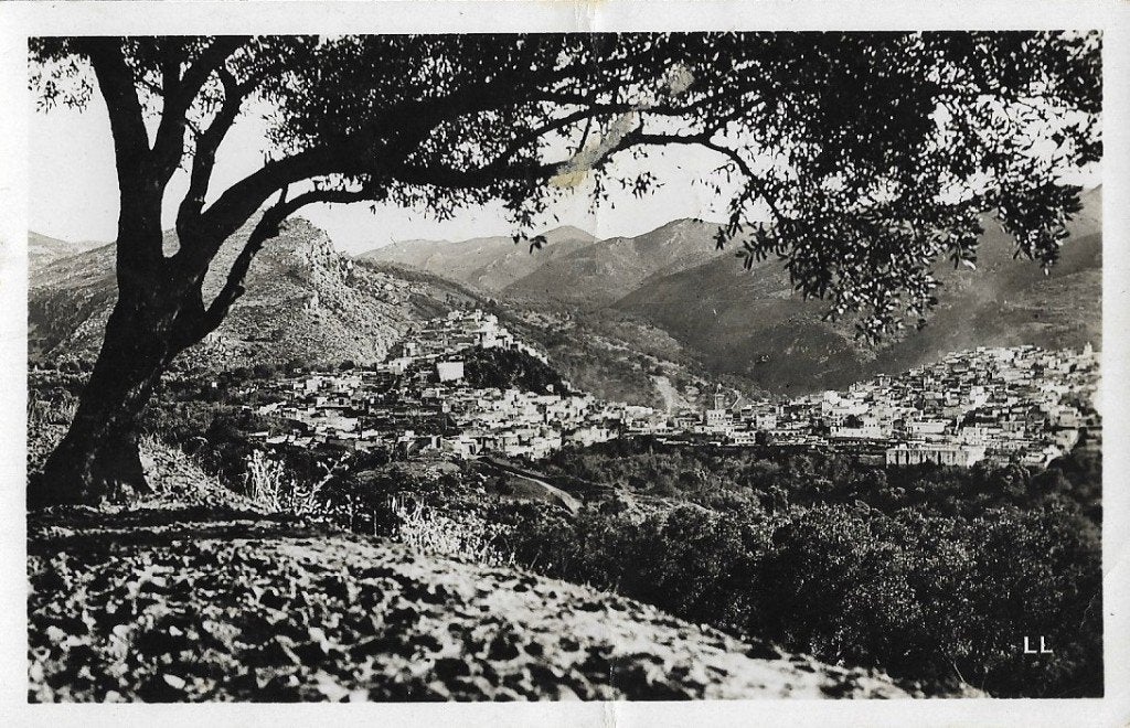 1947 - MAROKKO - Moulay Idriss: Panorama ville Sainte, Verzamelen, Postkaarten | Buitenland, Verzenden, 1940 tot 1960, Gelopen