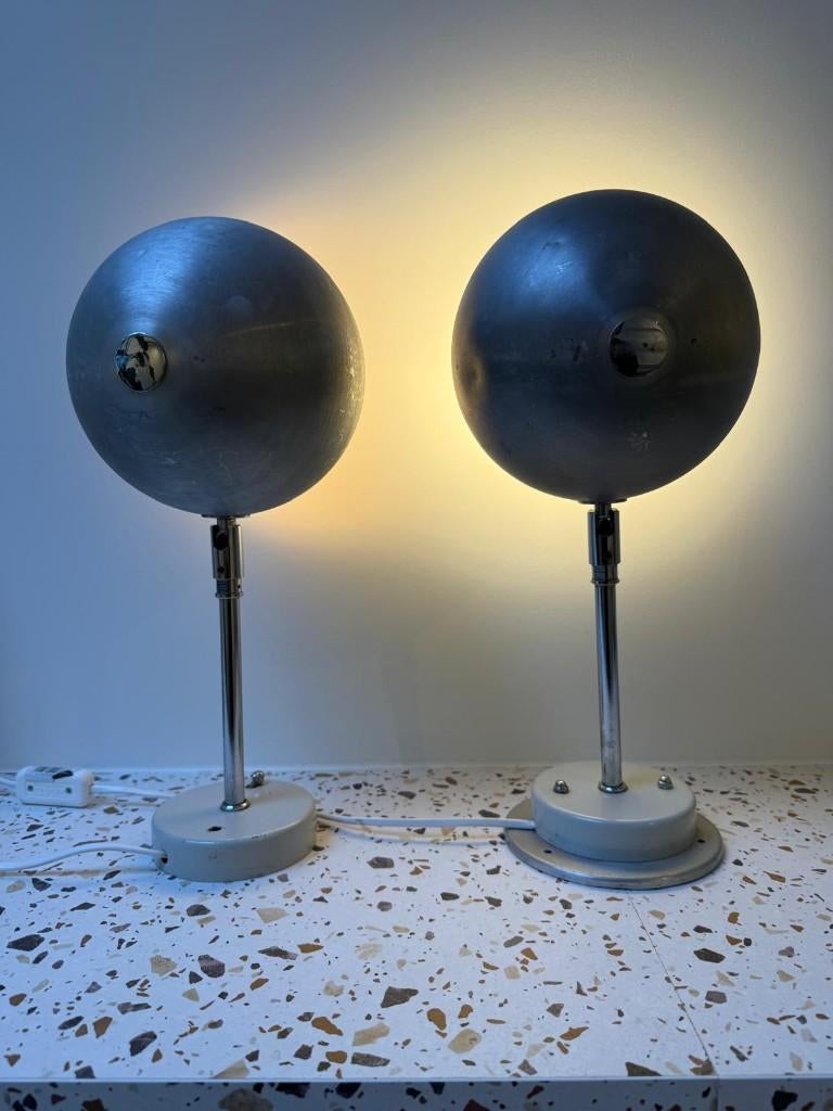 Set van 2 vintage tafellampen – space age stijl, Enlèvement