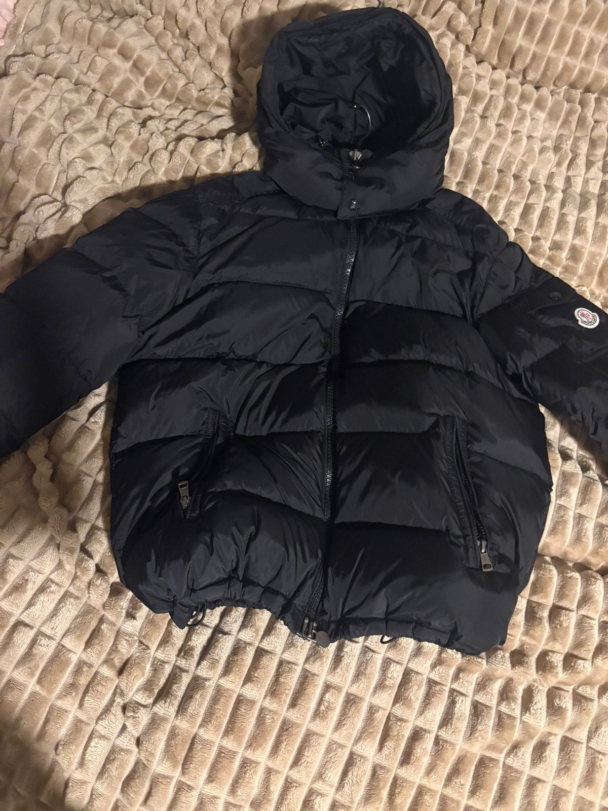 Moncler jas, Kleding | Heren, Ophalen of Verzenden, Zo goed als nieuw, Zwart