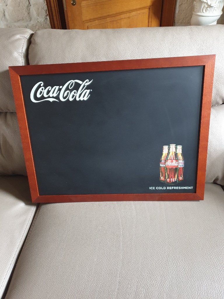 Tableau noir Coca Cola, Enlèvement, Neuf