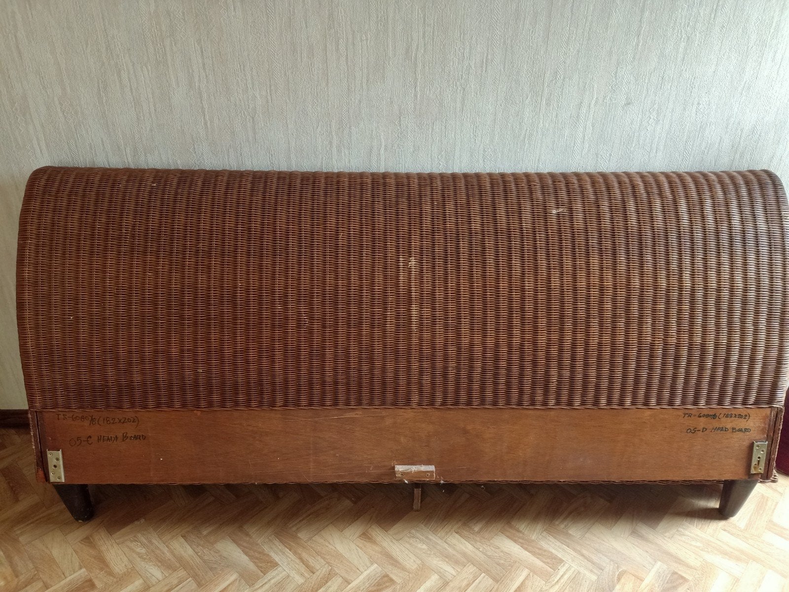 rieten bed 180cm breed, Huis en Inrichting, Slaapkamer | Bedden, Ophalen, 180 cm
