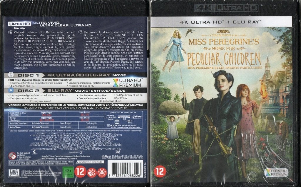 miss perigrine's home for ... (4K ultra hd + blu-ray) nieuw, Cd's en Dvd's, Nederlands, Film, Science Fiction en Fantasy, 4K Ultra HD Blu-ray