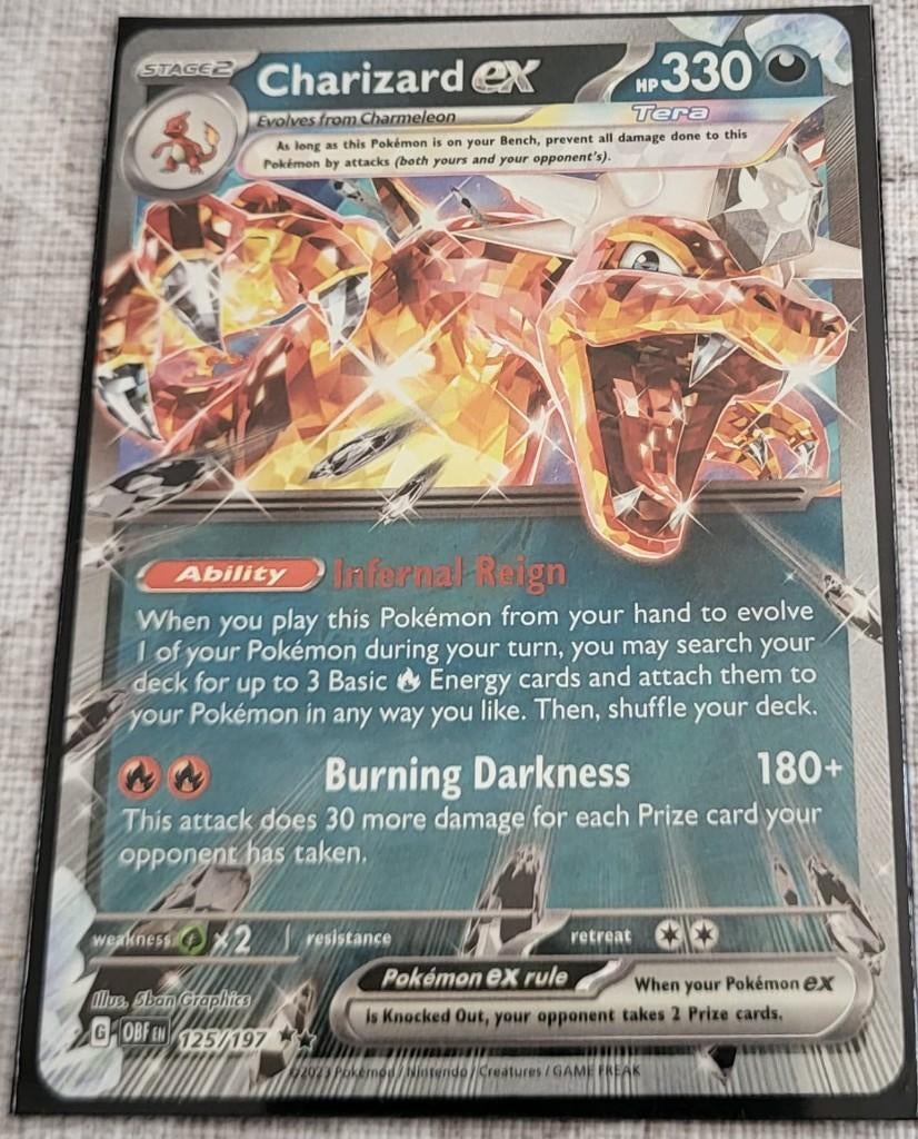 Charizard ex, Hobby en Vrije tijd, Verzamelkaartspellen | Pokémon, Ophalen, Nieuw, Losse kaart