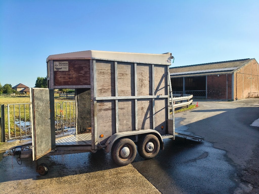 Paardenremorque, Dieren en Toebehoren, Ophalen, Zo goed als nieuw, Overige materialen, 1½-paards trailer