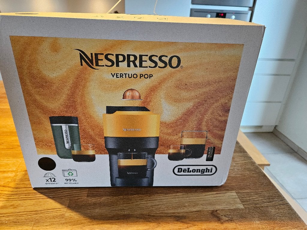 De'Longhi Nespresso Vertuo Pop, Electroménager, Neuf, Machine à espresso, Réservoir d'eau amovible, Dosettes et capsules de café