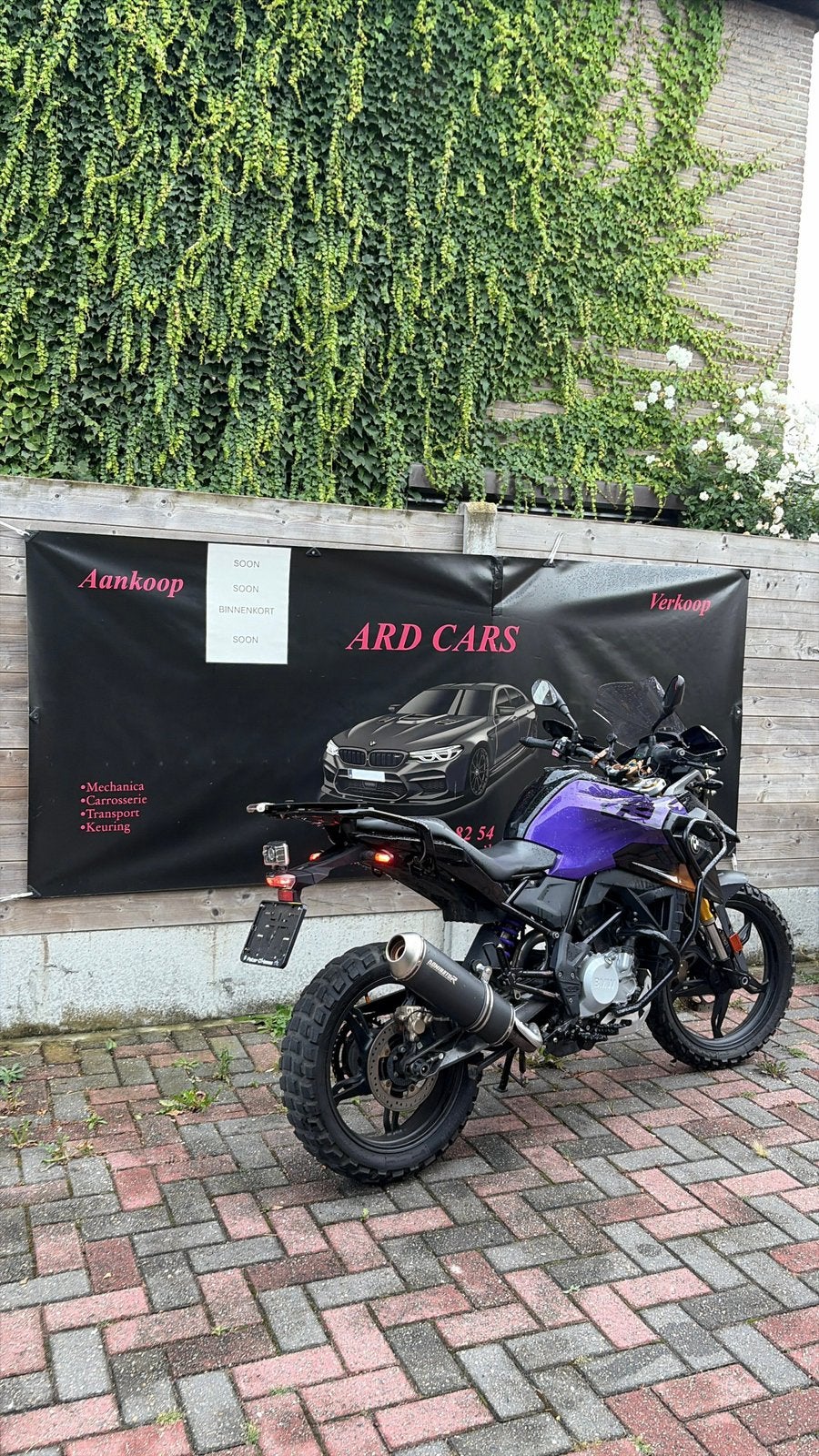 Lamborghini violet BMW g310 gs, Motoren, Motoren | BMW, 313 cc, Occasion, Particulier, Handgeschakeld