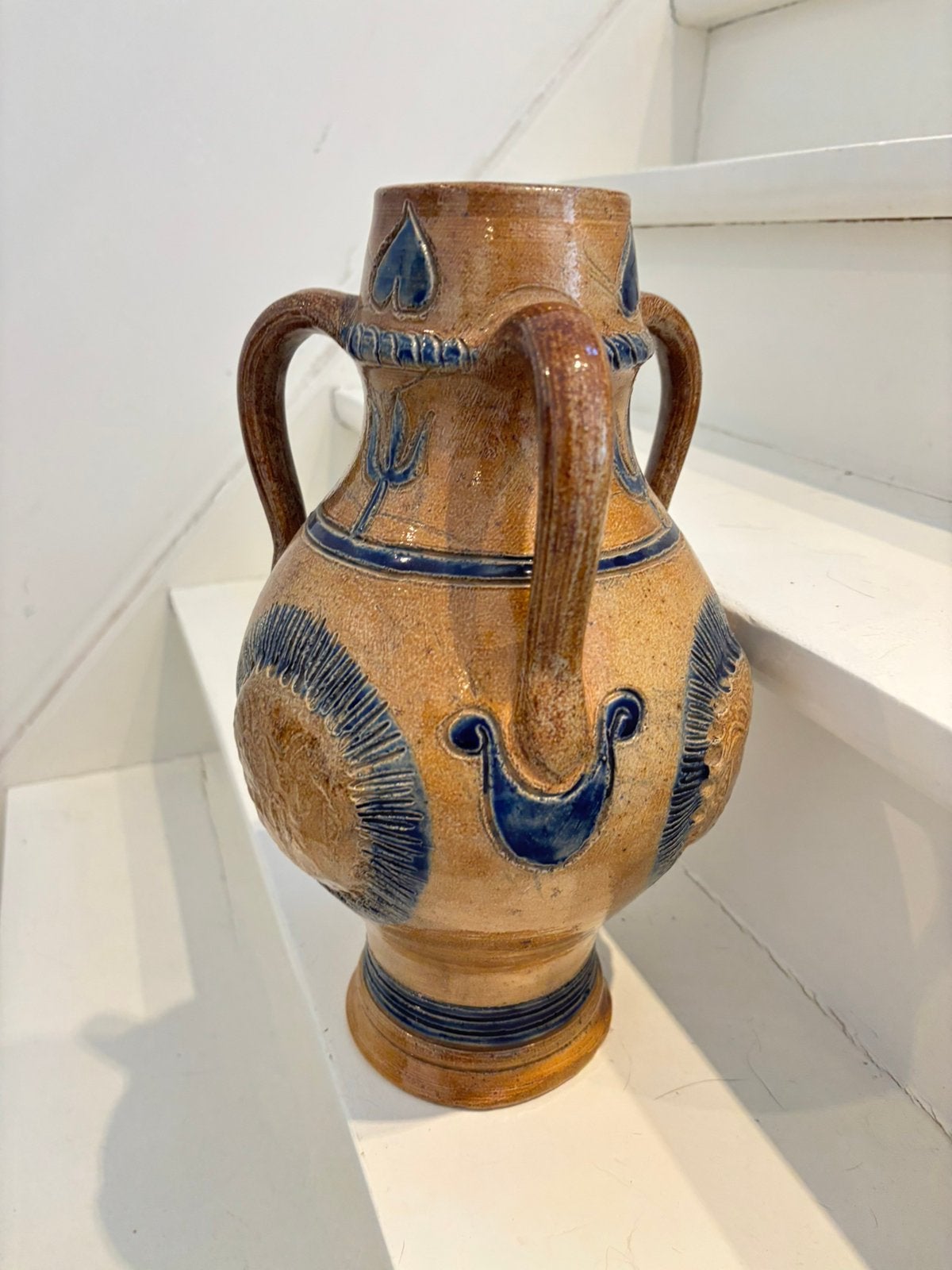 Vase Art Déco (33 cm) — Roger Guérin (Bouffioulx) vers 1930, Antiquités & Art, Enlèvement