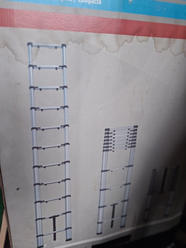 Chargeur télescopique de 4 mètres, Bricolage & Construction, Pliable ou rétractable/escamotable, Comme neuf, Échelle, Enlèvement