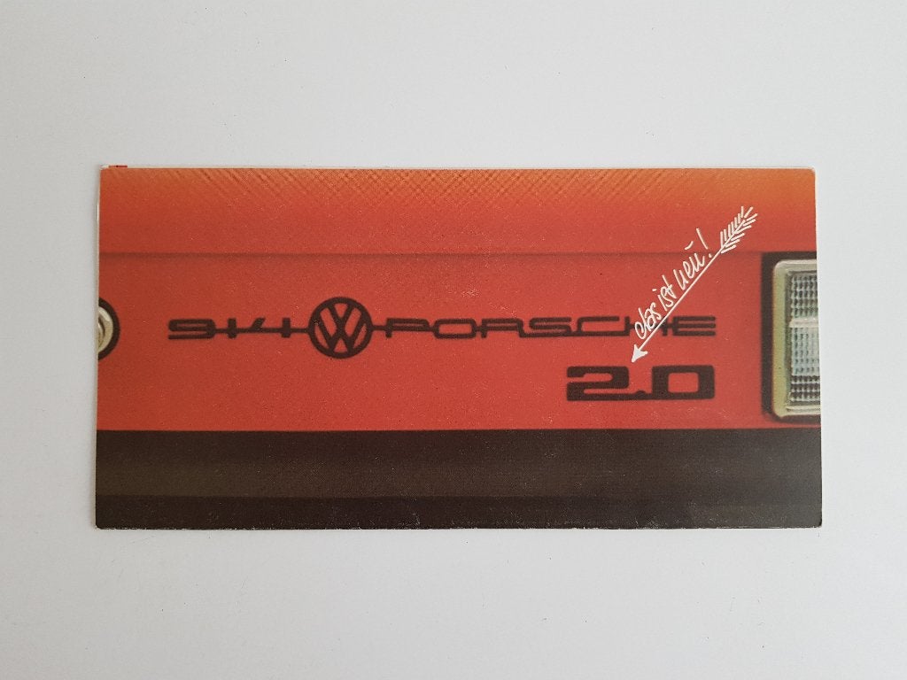 Duitse VW-Porsche 914/2.0 brochure 1973 - proefritbrochure, Livres, Autos | Brochures & Magazines, Enlèvement ou Envoi, Porsche