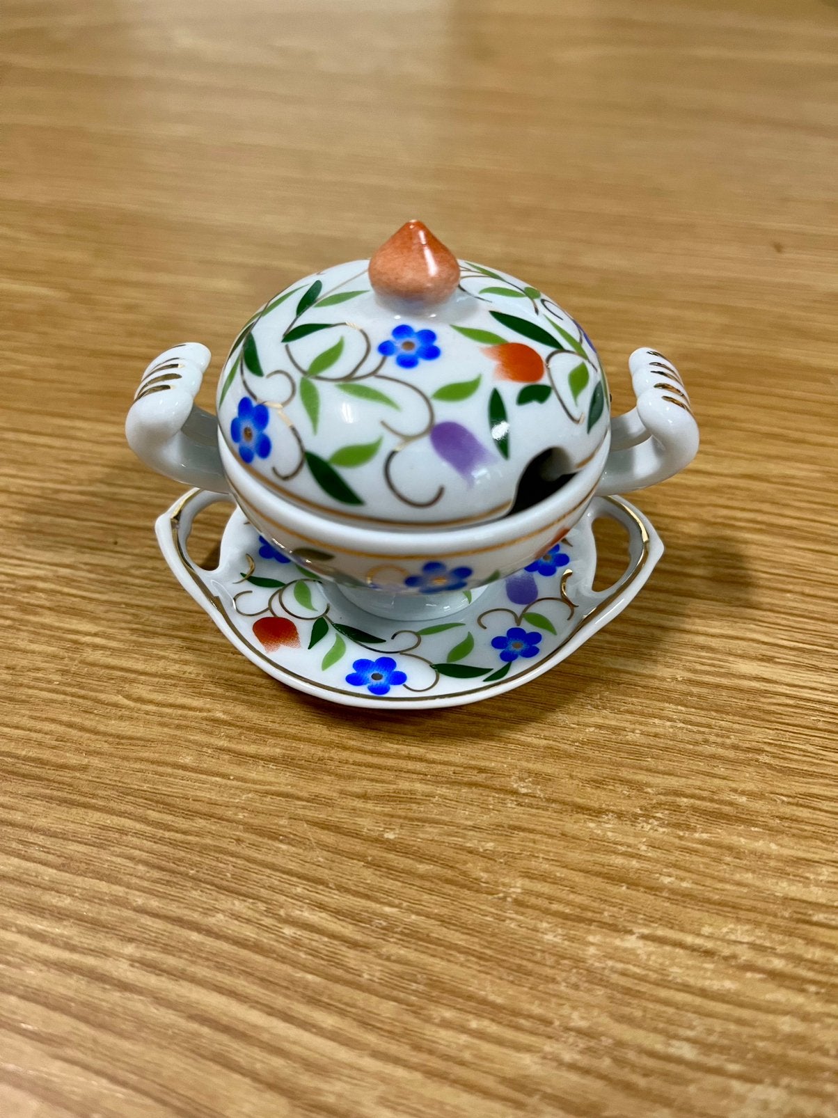 miniature porcelaine Porcelain Art fleurs champs, Enlèvement, Porcelaine
