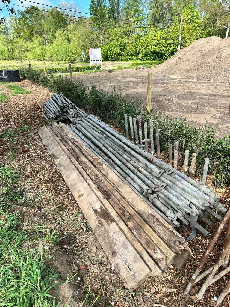 Layher stelling, Ophalen, Gebruikt, Gevelsteiger, 5 meter of hoger