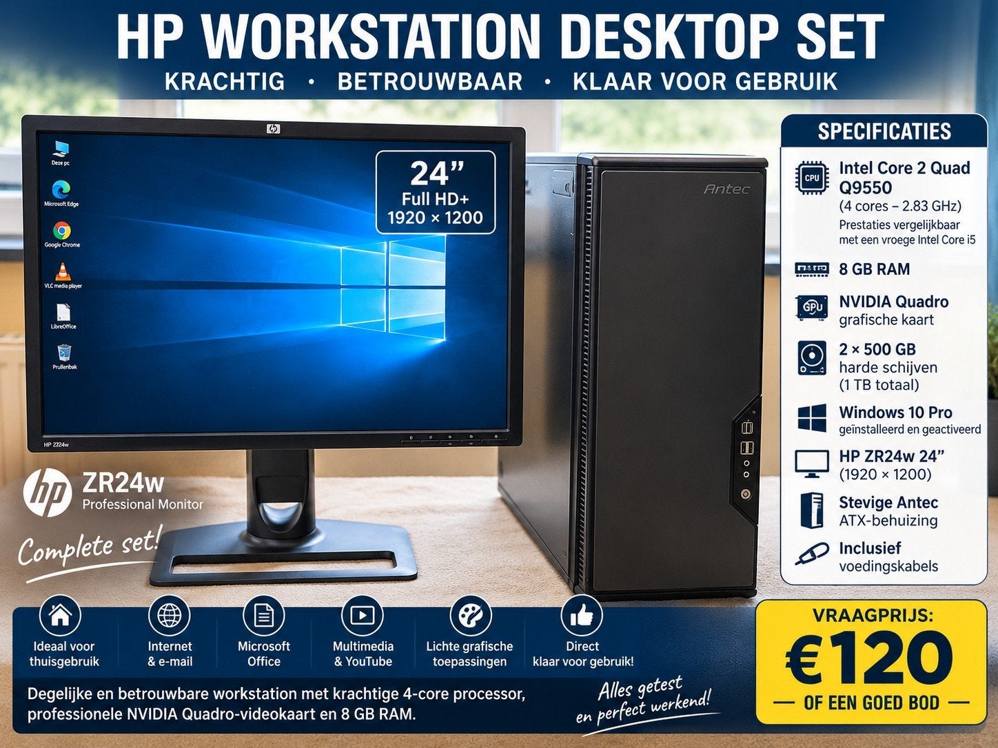 complete set desktop computer, Computers en Software, Harde schijven, Ophalen