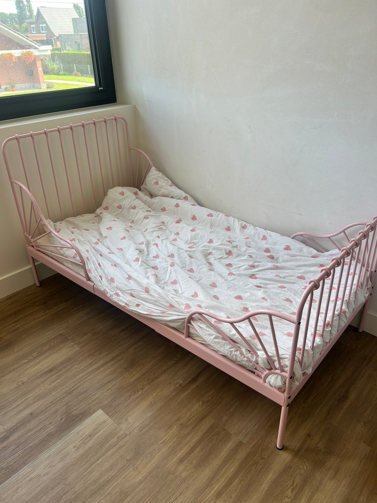 Minnen meegroeibed ikea, Kinderen en Baby's, Ophalen, Zo goed als nieuw, Matras