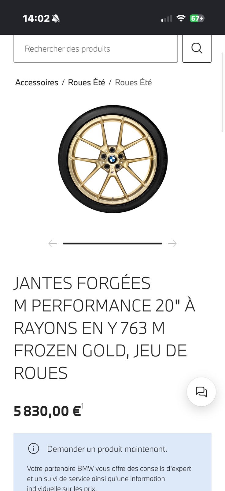 Jantes bmw 763M frozengold, Ophalen, Velg(en)