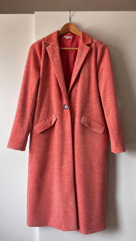 Roze manteljas - PIPPA’H, Kleding | Dames, Jassen | Zomer, Verzenden, Zo goed als nieuw, Maat 42/44 (L), Roze