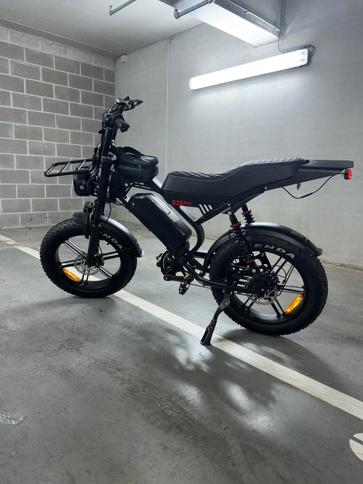 Elektrische Fatbike S20 Pro (Zwart) – Met Factuur & Garantie, Fietsen en Brommers, Elektrische fietsen, Ophalen, Nieuw, 50 km per accu of meer