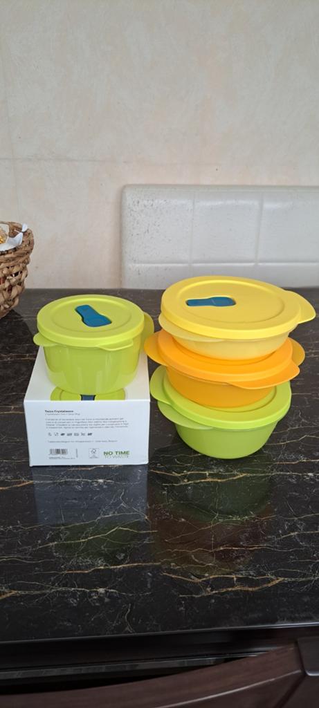Nieuwe crystal wave set van tupperware, Huis en Inrichting, Keuken | Tupperware, Nieuw, Ophalen of Verzenden
