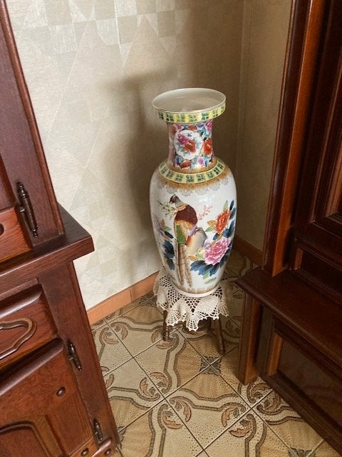 Chinese vintage vaas, Ophalen