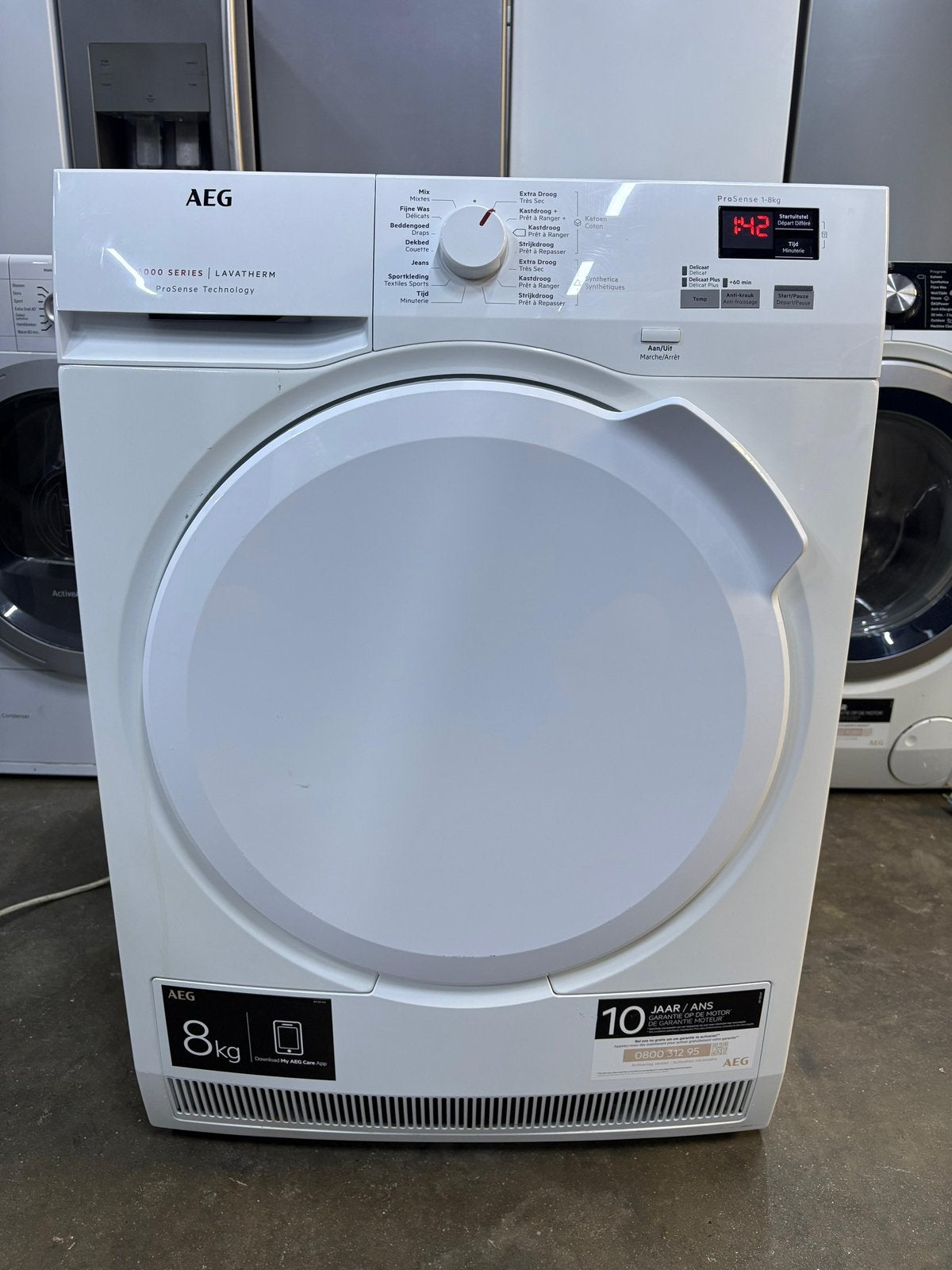 Droogkast AEG 8 Kg met GARANTIE, Elektronische apparatuur, Ophalen of Verzenden, Zo goed als nieuw, Condens