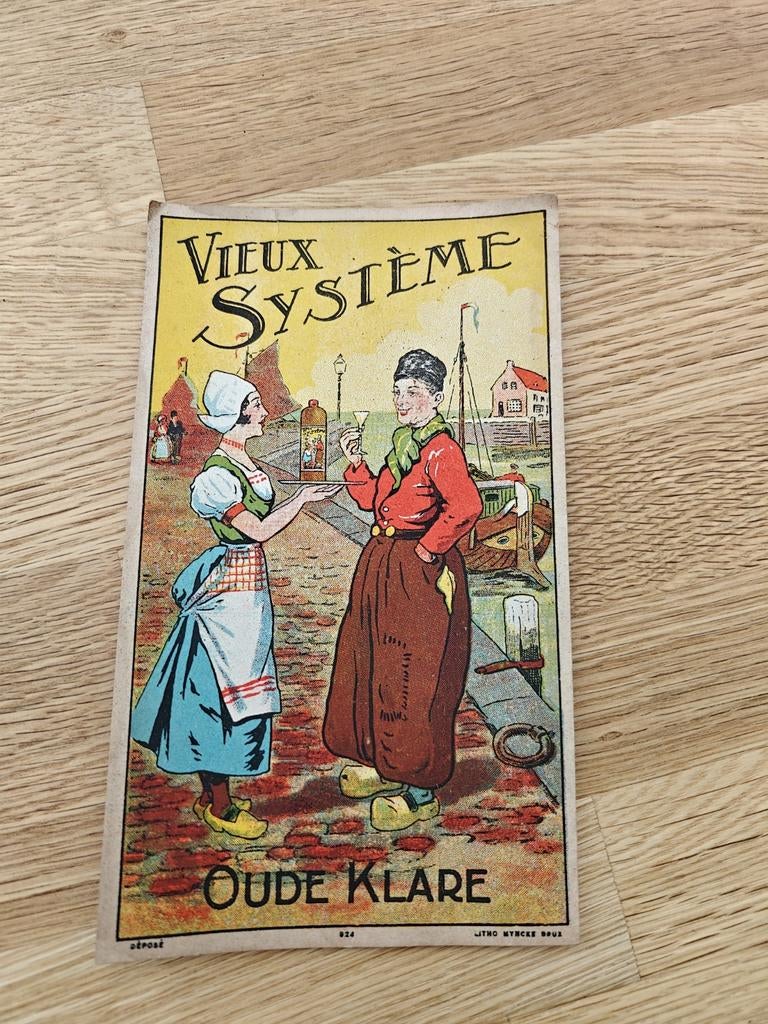 Oude klare, Vieux systeme jenever, Verzamelen, Merken en Reclamevoorwerpen, Ophalen of Verzenden