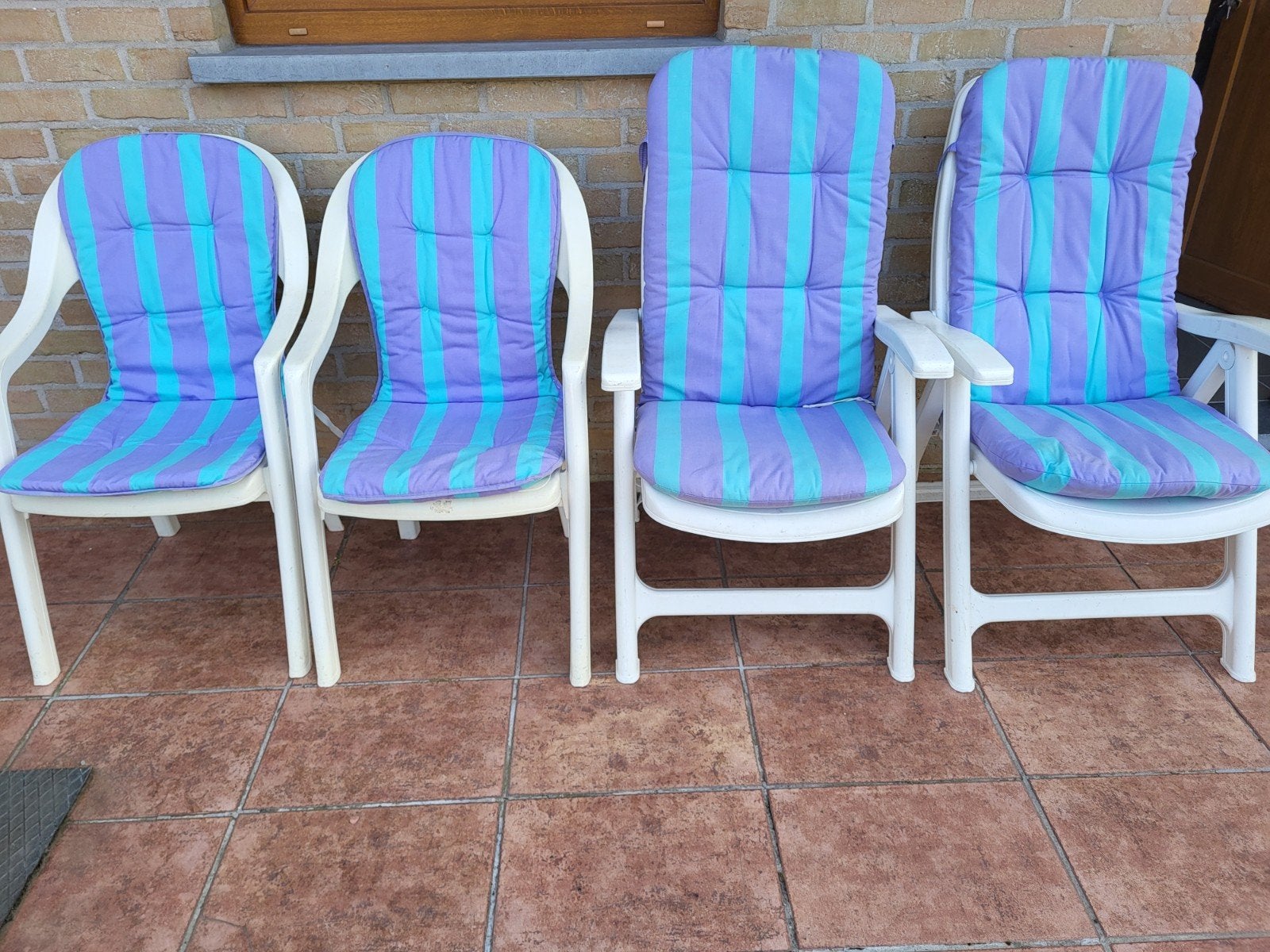 4 tuinstoelen Flair plaisir., Enlèvement, Empilable