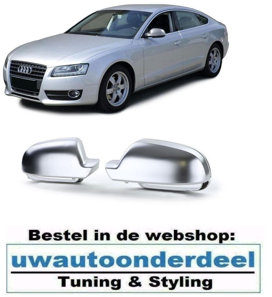 Spiegel Buitenspiegel Kap Kappen Mat Rvs Voor Audi A5 8T, Verzenden