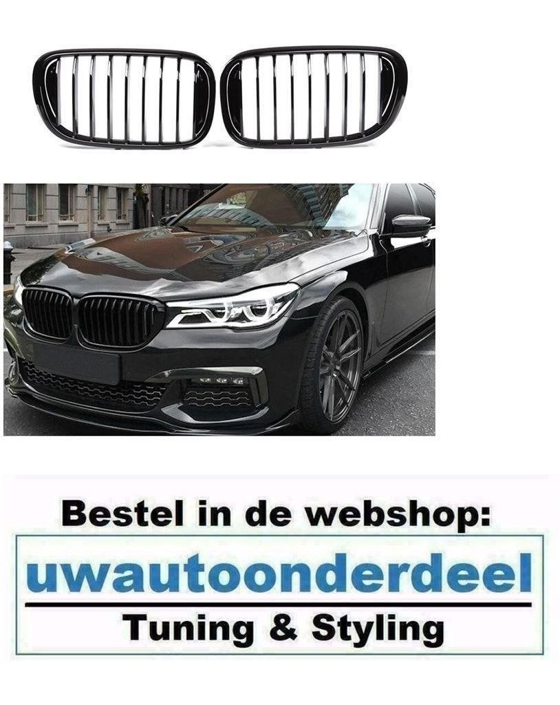 Grill Nieren Enkele Spijl Zwart Voor Bmw 7 Serie G11 G12, Verzenden