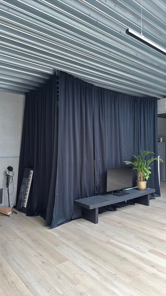 Zwarte gordijnen ikea 145cm x 300cm 6 stuks, Enlèvement