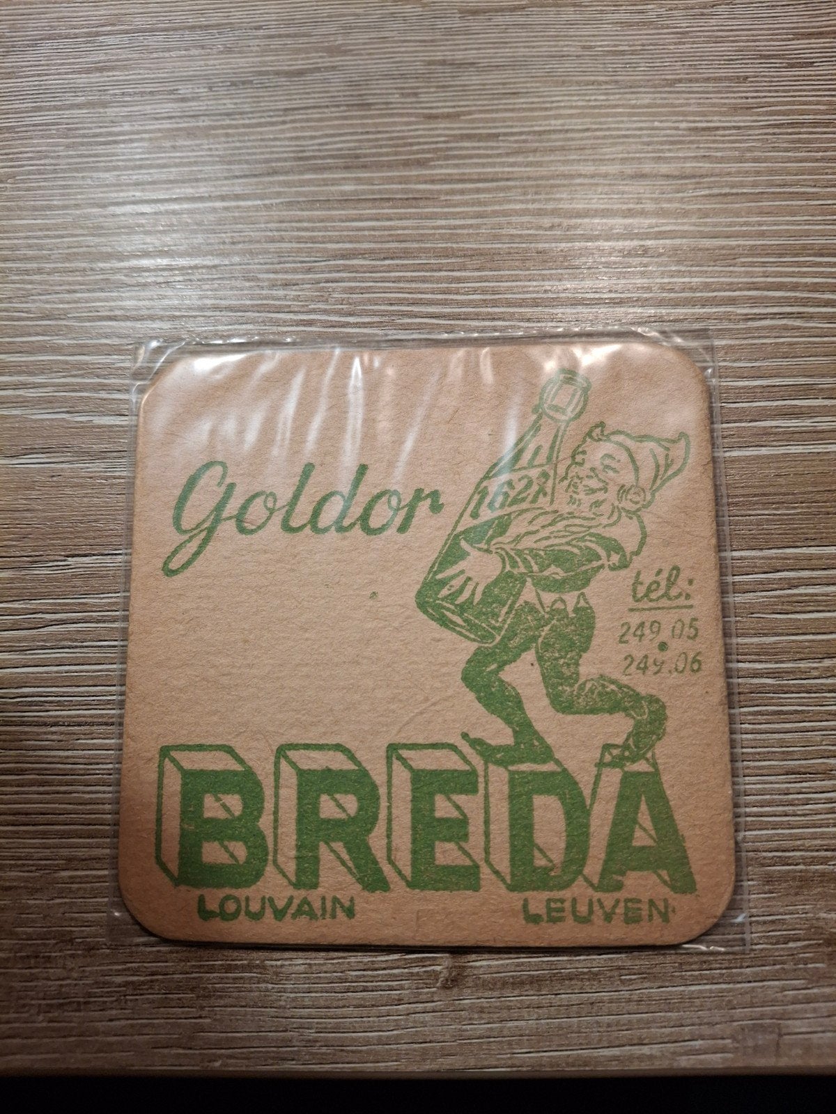 Oud bierviltje goldor breda, Verzamelen, Ophalen of Verzenden