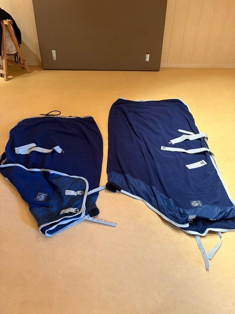1 fleecedeken maat 205cm  Gratis, Gebruikt, Blauw, Deken, Full (L)