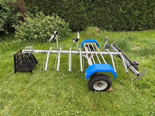 Aanhangwagen voor max 6 fietsen (Mottez A350), Vélos & Vélomoteurs, Accessoires vélo | Remorques, 80 kg ou plus, Enlèvement, Utilisé
