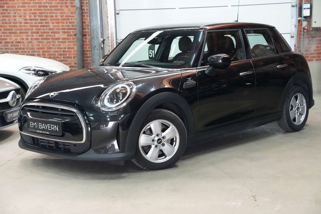 Mini Cooper One 1.5 Benzine CarPlay Navi LED Garantie, Stof, Gebruikt, USB, Zwart