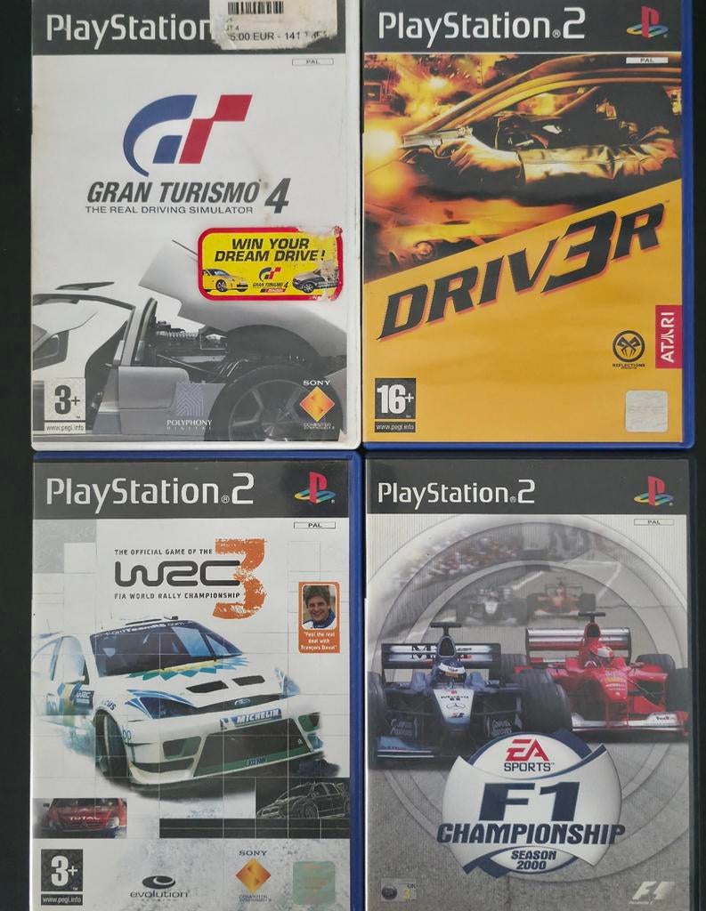 Lot 4 jeux PS2 Course et Conduite Gran Turismo, Driver,, Games en Spelcomputers, Games | Sony PlayStation 2, Ophalen, Simulatie